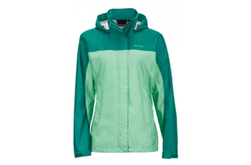 Image of Marmot Precip Jacket - Women's-Green Frost/Green Garnet-Small