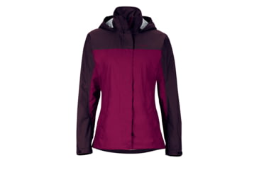 Image of Marmot Precip Jacket - Women's-Magenta/Dark Purple-X-Small