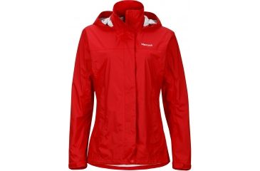 Image of Marmot Precip Jacket - Women's-Tomato-Medium
