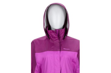 Image of Marmot Precip Jacket - Womens-Neon Berry/Deep Plum-X-Small