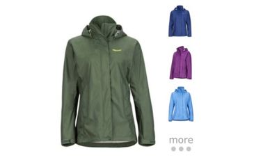Image of Marmot PreCip Rain Jackets - Women's, Crocodile, Deep Dusk, Grape, Lakeside, Malachite, Teal Tide