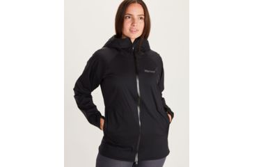 Image of Marmot PreCip Stretch Jacket - Womens, Black, Extra Large, 46130-001-XL