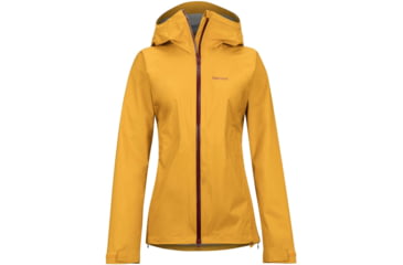 Image of Marmot PreCip Stretch Jacket - Womens, Yellow Gold, Large, 36590-9472-Large