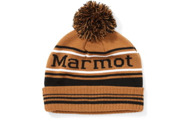 Image of Marmot Retro Pom Hat - Mens, Scotch/Black, One Size, 17410-7403-ONE
