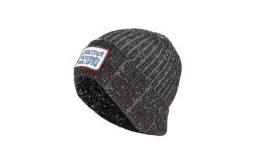 Image of Marmot Retro Trucker Beanie, Black/Steel Onyx, One Size, 14660-B/SO-ONE-DEMO