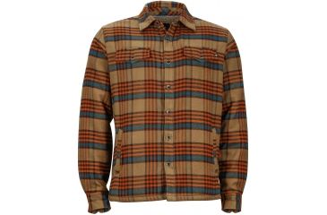 Image of Marmot Ridgefield Long Sleeve Flannel - Men's -Coffee-Small
