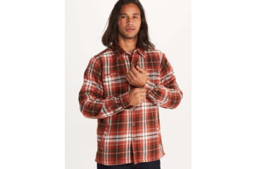 Image of Marmot Ridgefield Long Sleeve - Mens, Picante, Large, 44300-6740-L