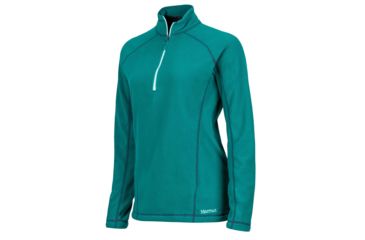 Image of Marmot Rocklin 1/2 Zip Fleece Jacket - Womens, Malachite, L 88990-3679-L