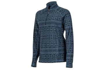 Image of Marmot Rocklin 1/2 Zip Fleece Jacket - Womens, Steel Onyx Sunfall, L 88990-8977-L