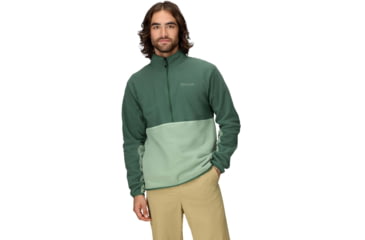 Image of Marmot Rocklin 1/2 Zip - Mens, Juniper Green/Agate Green, Small, M12650-24399S
