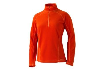 Image of Marmot Rocklin 1/2 Zip - Womens-Coral Sunset-Large