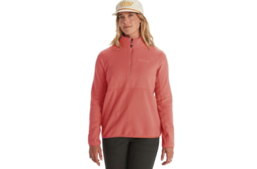 Image of Marmot Rocklin 1/2 Zip - Womens, Grapefruit, Large, M12403-9949-L