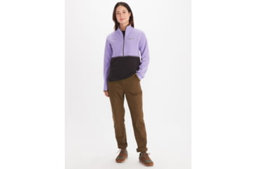 Image of Marmot Rocklin 1/2 Zip - Womens, Paisley Purple/Black, Extra Small, M12403-20797-XS