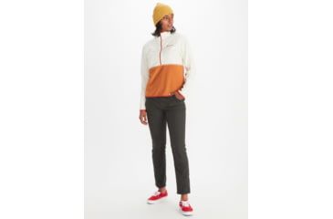Image of Marmot Rocklin 1/2 Zip - Womens, Papyrus/Copper, Extra Large, M12403-21014-XL