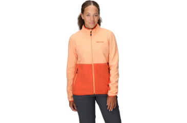 Image of Marmot Rocklin Full Zip Jacket - Womens, Fresh Apricot/Ginger Blossom, M, M12402-24406M