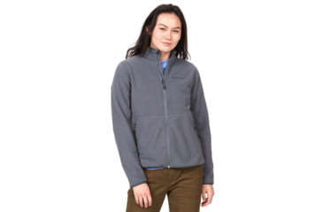 Image of Marmot Rocklin Full Zip Jacket - Womens, Steel Onyx, Extra Small, M12402-1515-XS