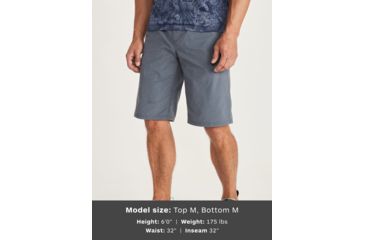 Image of Marmot Rubidoux Short - Mens, Steel Onyx, 30, 12 in, 41440-1515-30