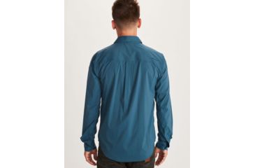 Image of Marmot Runyon Long Sleeve Shirt - Mens, Denim, Medium, 41380-200-M