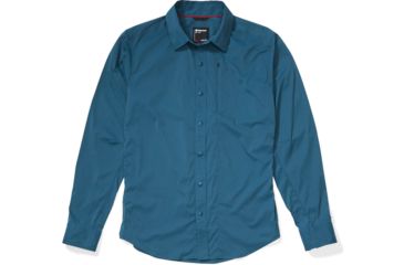 Image of Marmot Runyon Long Sleeve Shirt - Mens, Denim, Medium, 41380-200-M