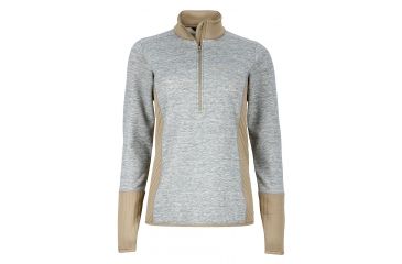 Image of Marmot Sirona Half Zip Jacket - Women's-Cream/Desert Khaki-Large