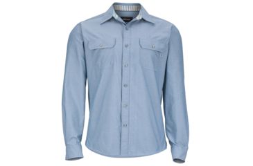 Image of Marmot Skyliner Long Sleeve Shirt - Men's-Mosaic Blue-Small