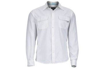 Image of Marmot Skyliner Long Sleeve Shirt - Men's-White-Medium