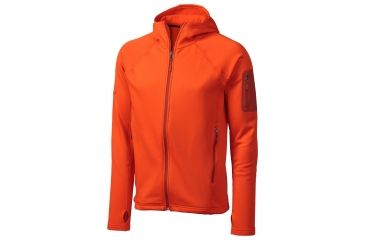 Image of Marmot Stretch Fleece Hoody - Mens-Sunset Orange-Large