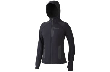 Image of Marmot Stretch Fleece Hoody - Women's-Black-X-Small