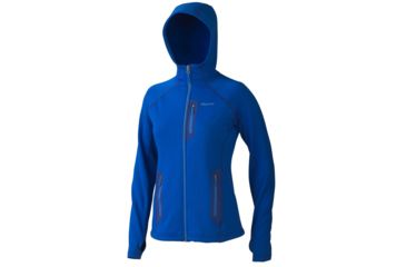 Image of Marmot Stretch Fleece Hoody - Women's-Gem Blue-Large