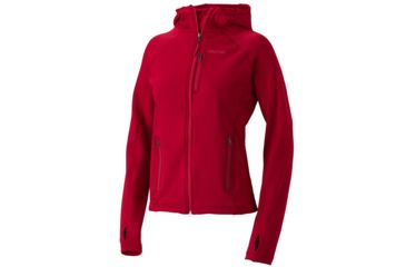 Image of Marmot Stretch Fleece Hoody - Women's-Raspberry-Medium