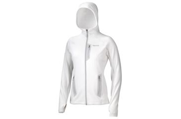 Image of Marmot Stretch Fleece Hoody - Womens-White-Large
