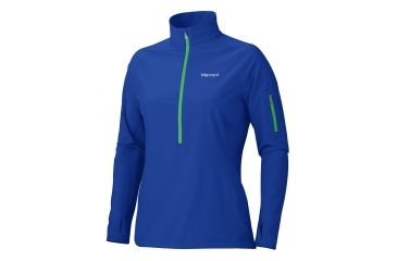 Image of Marmot Stretch Light 1/2 Zip - Women's-Electric Blue-X-Small