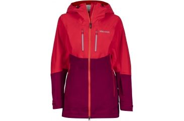 Image of Marmot Sublime Jacket - Women's-Tomato/Red Dahlia-Large