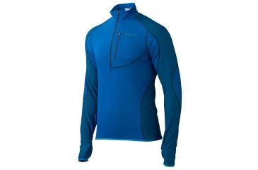 Image of Marmot Thermo 1/2 Zip - Mens-Peak Blue/Dark Sapphire-X-Large