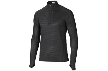 Image of Thermo 1/2 Zip - Mens-Black -Medium