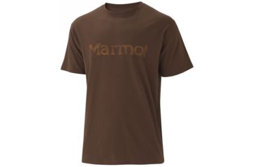 Image of Marmot Transport Tee - Men's-Dark Brown-Medium