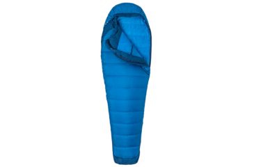 Image of Marmot Trestles Elite Eco 20 Sleeping Bag, Estate Blue/Classic Blue, Long, Left Zip, 39620-3569-LZ
