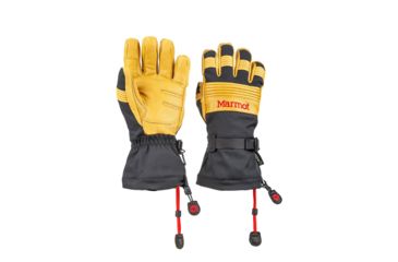 Image of Marmot Ultimate Ski Glove - Mens, Black/Tan, XL, 14160-1157-XL