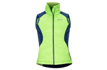 Image of Marmot Variant Hybrid Vest - Womens, Vibrant Green/Arctic Navy, Medium, 79850-VG/AN-M-DEMO