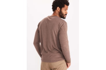 Image of Marmot Wilderness Guide Long Sleeve Tee - Mens, Brown Heather, Small, M11730-7139-S