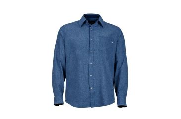 Image of Marmot Windshear Long Sleeve Shirt - Mens, Vintage Navy, L 43260-2636-L