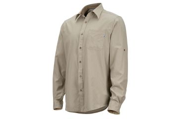 Image of Marmot Windshear Long Sleeve Shirt - Mens, Light Khaki, 2XL 43260-7040-XXL