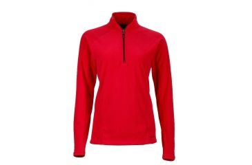 Image of Marmot Womens Rocklin 1/2 Zip, Persian Red, S, 88990-6347-Persian Red-S