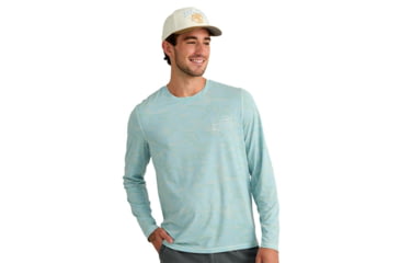 Image of Marolina DBA HUK Huk Drift Performance Long Sleeve Shirt Heron Blue XL, H1200735-395-XL