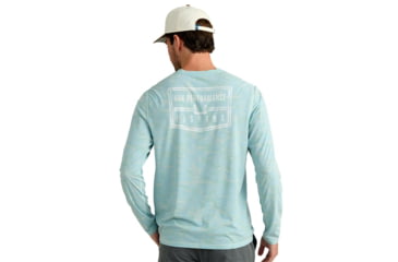 Image of Marolina DBA HUK Huk Drift Performance Long Sleeve Shirt Heron Blue XL, H1200735-395-XL