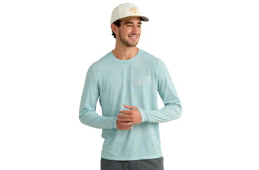 Image of Marolina DBA HUK Huk Drift Performance Long Sleeve Shirt Heron Blue XL, H1200735-395-XL