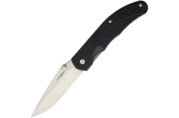 Image of MARSER Stadter 23 Linerlock Black Folding Knife,3.5in,Standard Edge,Satin,Black,G10 Handle MRSSTR23