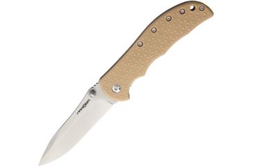 Image of MARSER Stadter 8 Linerlock Tan Folding Knife,3in,Standard Edge,Spear Point,Satin,Tan,Nylon Handle MRSSTR8