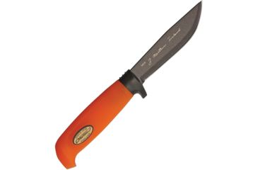 Image of Marttiini Skinner Titanium Blade Orange Fixed Blade Knife, 9in, 4in, Orange, Rubber Handle MN186024T