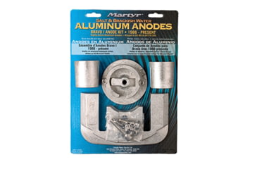 Image of Martyr Aluminum Anode Kit For Mercury Bravo I, 1988 Present, CMBRAVO1KITA